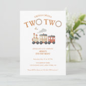 Invitation Chugga Deux Train Deuxième Anniversaire (Debout devant)