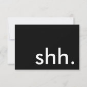 Invitation chut. c'est une fête ! (Devant)