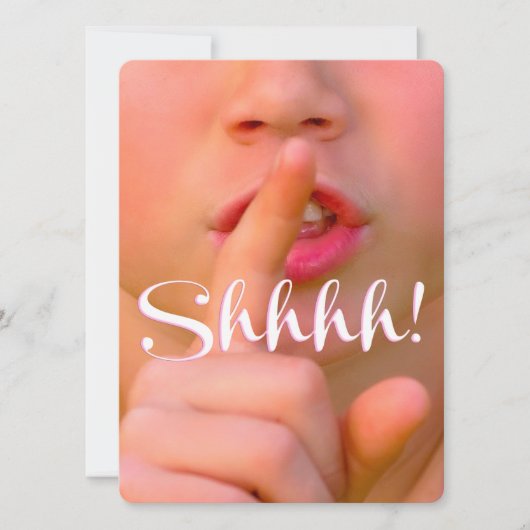 Invitation Chut ! C'est une fête spéciale Elegant Surprise (Devant)