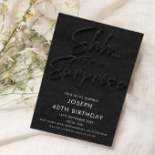 Invitation Chut c'est une fête surprise