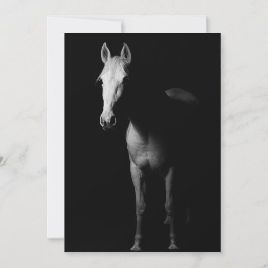 Invitation Chut c'est une surprise Cheval Eux Anniversaire (Dos)