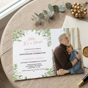 Invitation Chut C'est une surprise de 50e anniversaire de mar