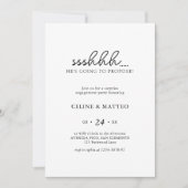 Invitation Chut... Il va demander sa main | Fiançailles surpr (Devant)