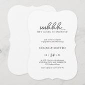 Invitation Chut... Il va demander sa main | Fiançailles Surpr (Devant / Derrière)