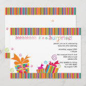 Invitation Chut...Invitation du Parti surprise (Devant / Derrière)