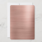 Invitation Chut ! Surprise Rose Gold fête d'anniversaire (Dos)