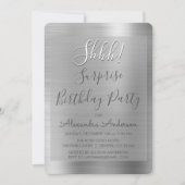 Invitation Chut ! Surprise Silver Anniversaire (Devant)