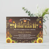 Invitation Chute amoureuse stock de la fête de fiançailles du (Debout devant)