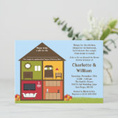 Invitation Chute autour de la Fête de la mariée de douche de (Debout devant)