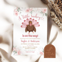 Chute Blush Rose Girl Turquie Baby shower Invitati