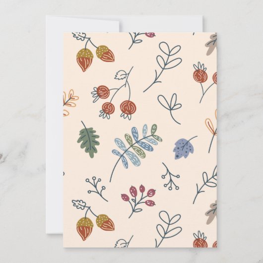 Invitation Chute Citrouille Patch Anniversaire (Dos)