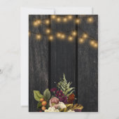 Invitation Chute d'amour automne automne automne mariage flor (Dos)