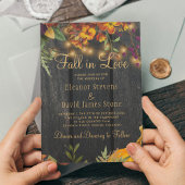 Invitation Chute d'amour automne automne automne mariage flor