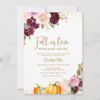 chute d'amour baby shower floral automne