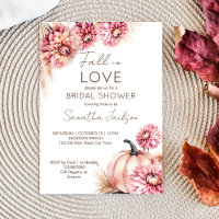 Chute d'amour boho citrouille dahlias nuptiale dou