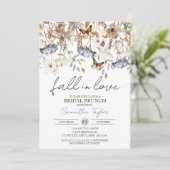 Invitation Chute d'amour, Brunch nuptial, Fête des mariées (Debout devant)