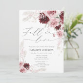 Invitation Chute d'amour Chute Fête des mariées de Bourgogne (Debout devant)