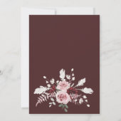 Invitation Chute d'amour Chute Fête des mariées de Bourgogne (Dos)