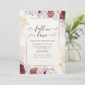 Invitation Chute d'amour Chute Fête des mariées de Bourgogne (Debout devant)