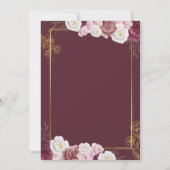 Invitation Chute d'amour Chute Fête des mariées de Bourgogne (Dos)