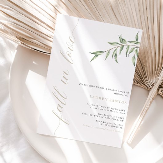 Invitation Chute d'amour - Fête des mariées minimale | Invita