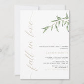 Invitation Chute d'amour - Fête des mariées minimale | Invita (Devant)