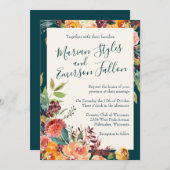 Invitation Chute dans l'amour (Devant / Derrière)