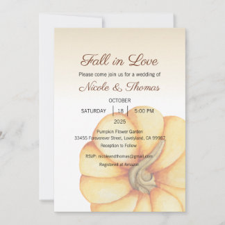 Invitation Chute dans l'amour Invitation, Mariage, Mariée à ê