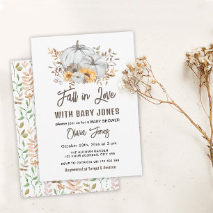 Invitation Chute dans le Baby shower de l'amour