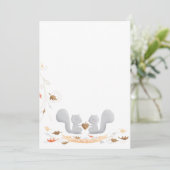 Invitation Chute dans l'invitation de Fête de la mariée (Debout devant)