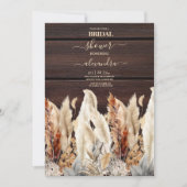 Invitation Chute d'aquarelle Pampas Grass Bride (Devant)