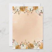 Invitation Chute de citrouille en amour Chute de Fête des mar (Dos)