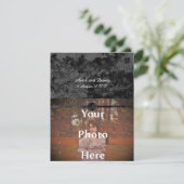 Invitation Chute de nuit gothique Floral Mariage Handfasting  (Debout devant)