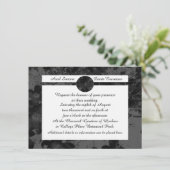 Invitation Chute de nuit gothique Floral Mariage Handfasting  (Debout devant)