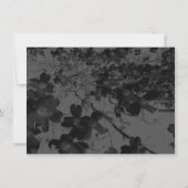 Invitation Chute de nuit gothique Floral Mariage Handfasting  (Dos)