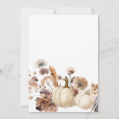 Invitation Chute des Citrouilles du renard boisé (Dos)