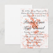 Invitation Chute des feuilles (Devant / Derrière)