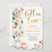 Invitation Chute d'invitation de douche nuptiale Chute dans l (Devant)