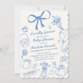 Invitation Chute du Baby shower Citrouille cultivé localement (Devant)