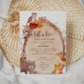 Invitation Chute en amour Animaux des bois, Baby shower par c