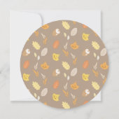 Invitation Chute en amour Baby shower d'animaux de bois par c (Dos)