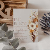 Invitation Chute En Amour Boho Fête des mariées Florale