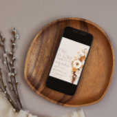 Invitation Chute En Amour Boho Fête des mariées Florale