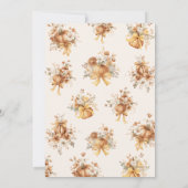 Invitation Chute en amour Boho Fête des mariées florale (Dos)