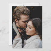 Invitation Chute en Amour Boho Floral Rustic Automne Mariage (Dos)