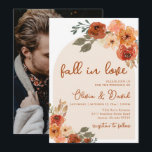 Invitation Chute en Amour Boho Floral Rustic Automne Mariage<br><div class="desc">Fall in Love - Boho Floral Rustic Autumn Faire-part de mariage Donnez le ton à votre mariage d'automne de rêve avec ce faire-part de mariage Fall in Love, avec des fleurs boho molles, des accents rustiques terrestres et des tons d'automne riches. Avec une palette chaleureuse de terre cuite, d'orange brûlée,...</div>