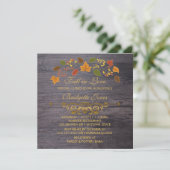 Invitation Chute en Amour Bridal Luncheon Rustic Wedding show (Debout devant)