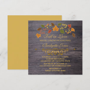 Invitation Chute en Amour Bridal Luncheon Rustic Wedding show