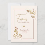 Invitation Chute En Amour Chute Foliage Douche Favoriser Sign (Devant)