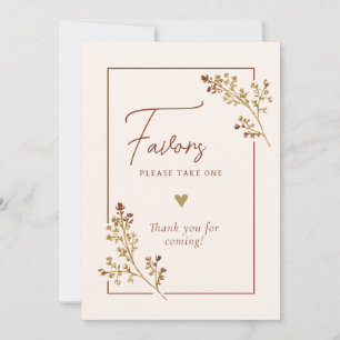 Invitation Chute En Amour Chute Foliage Douche Favoriser Sign
